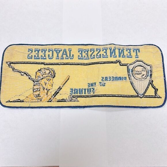 VTG BSA Boy Scout Large Patch, Tennessee Jaycees, Pioneers, 10" Length - Picture 2 of 6